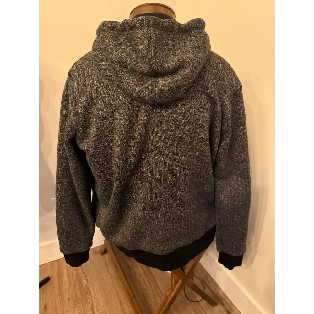 True Religion Men’s Gray Full Zip Hoodie Size 2XL